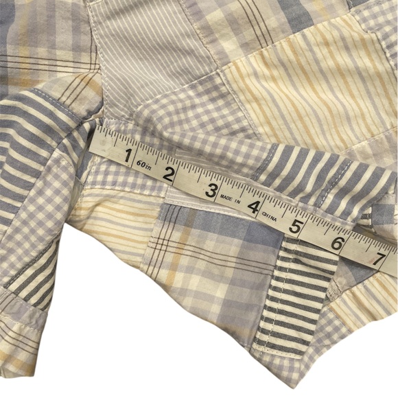 L.L. Bean Blue Patchwork Shorts for Women Size 2 - Picture 7 of 7